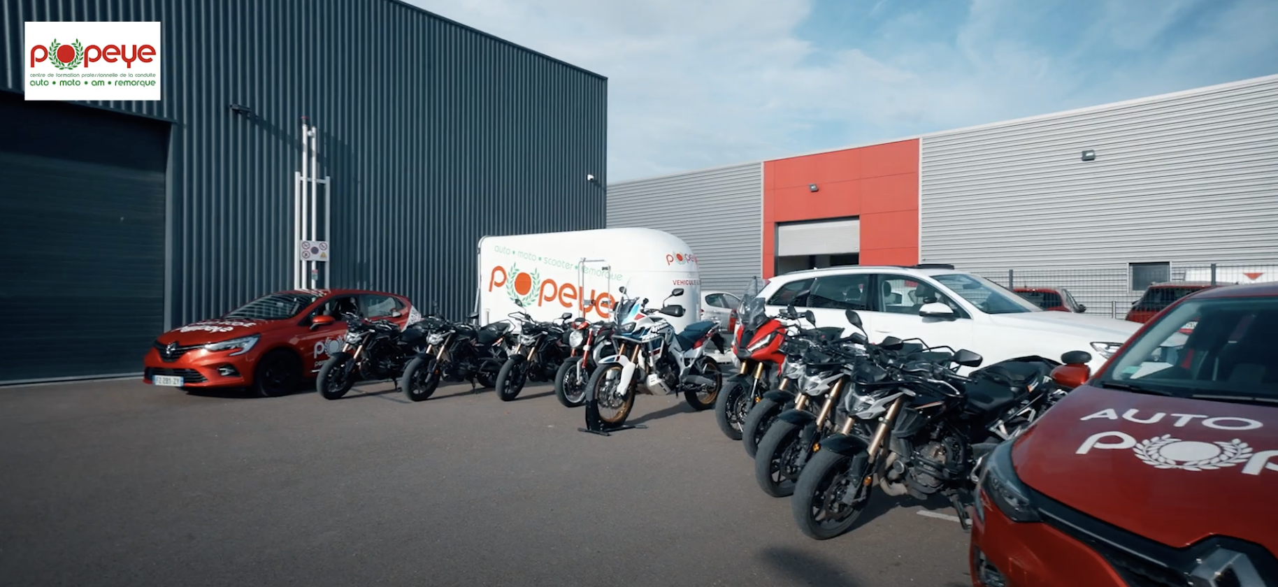 Publicité auto-école Popeye